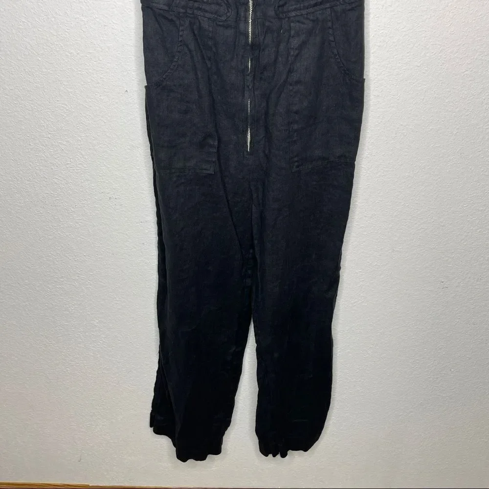 Reformation Black Linen Jumpsuit‎